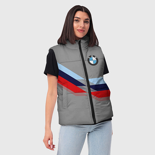 Женский жилет Бмв Bmw 2018 Grey / 3D-Черный – фото 3