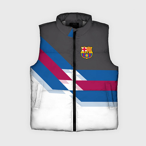 Женский жилет Barcelona FC: White style / 3D-Светло-серый – фото 1