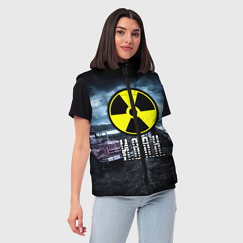 Женский жилет S.T.A.L.K.E.R: Иван / 3D-Черный – фото 3