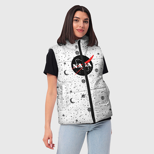 Женский жилет NASA: Moonlight / 3D-Светло-серый – фото 3