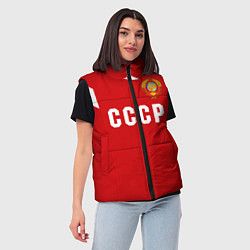 Женский жилет Сборная СССР 1988, цвет: 3D-светло-серый — фото 2