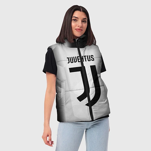 Женский жилет FC Juventus: Silver Original / 3D-Черный – фото 3