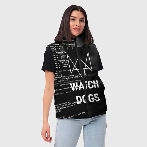 Женский жилет Watch Dogs: Hacker / 3D-Черный – фото 3