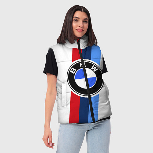 Женский жилет BMW M: White Sport / 3D-Черный – фото 3