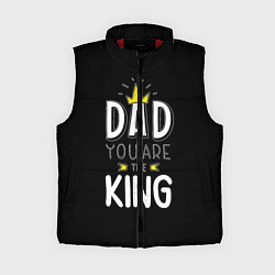 Женский жилет Dad you are the King, цвет: 3D-красный
