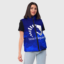 Женский жилет Team Liquid: Polygons, цвет: 3D-черный — фото 2