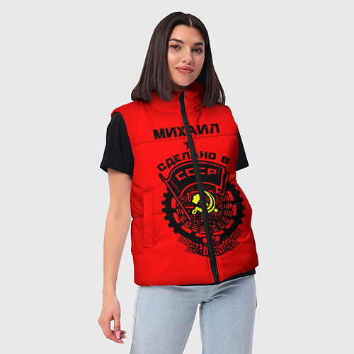 Женский жилет Михаил: сделано в СССР / 3D-Черный – фото 3