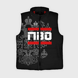 Женский жилет ПВО: герб РФ, цвет: 3D-красный