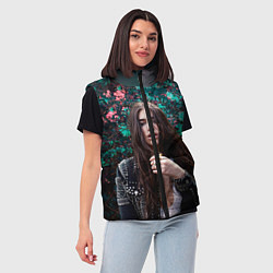 Женский жилет Dua Lipa: Floral, цвет: 3D-светло-серый — фото 2