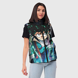 Женский жилет My Hero Academia синий свет, цвет: 3D-красный — фото 2
