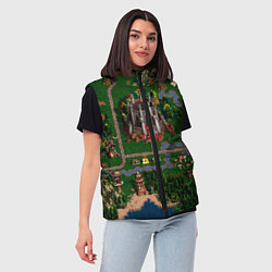 Женский жилет Heroes III: Map, цвет: 3D-черный — фото 2