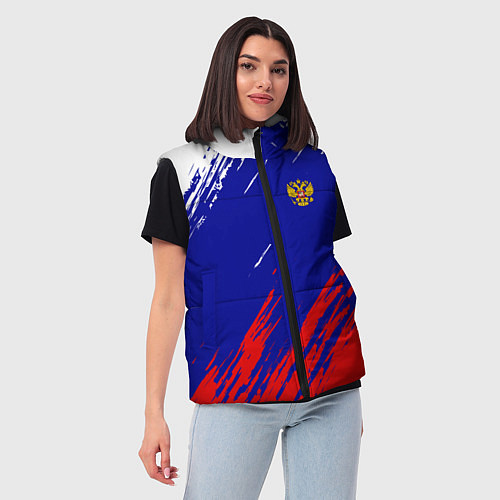 Женский жилет RUSSIA SPORT / 3D-Светло-серый – фото 3
