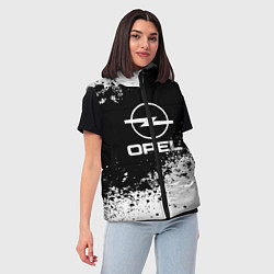 Женский жилет Opel: Black Spray, цвет: 3D-черный — фото 2