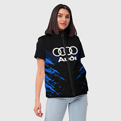 Женский жилет Audi: Blue Anger, цвет: 3D-светло-серый — фото 2