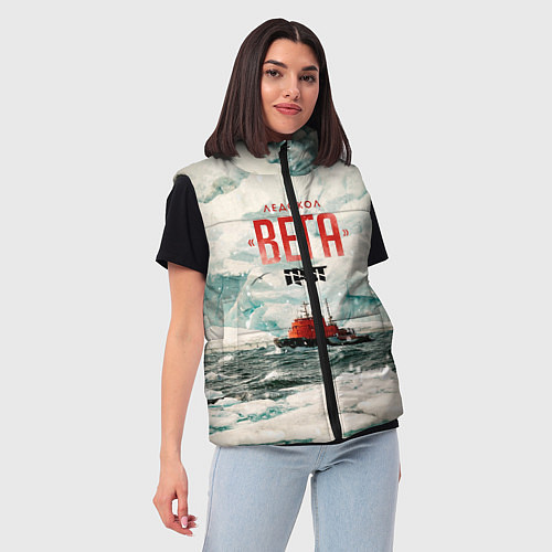 Женский жилет Грот: Ледокол Вега / 3D-Черный – фото 3