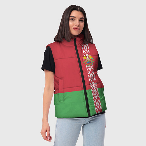 Женский жилет Беларусь / 3D-Черный – фото 3