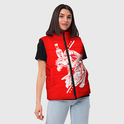 Женский жилет Спартанский гладиатор / 3D-Черный – фото 3