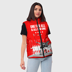 Женский жилет One for all & all for one, цвет: 3D-черный — фото 2
