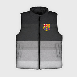 Женский жилет ФК Барселона: Серый стиль, цвет: 3D-черный