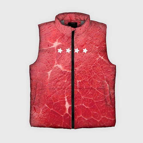 Женский жилет Мясо 100% / 3D-Светло-серый – фото 1