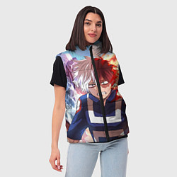 Женский жилет My Hero Academia напрягся, цвет: 3D-черный — фото 2