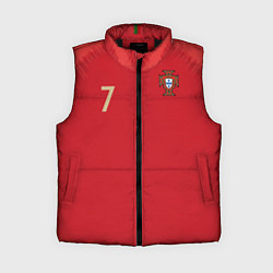 Женский жилет Роналду ЧМ-2018, цвет: 3D-черный