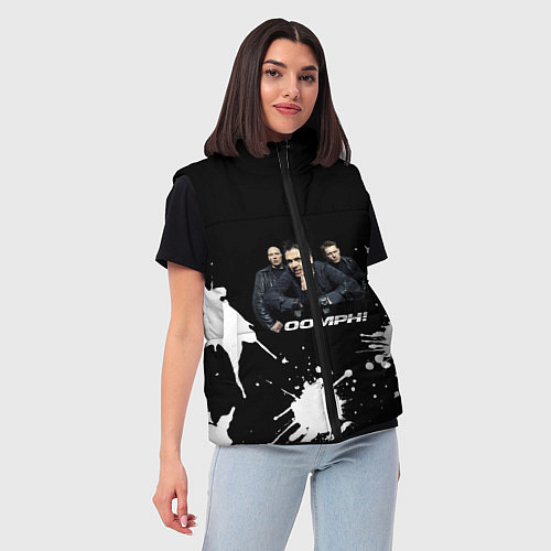 Женский жилет Группа OOMPH! / 3D-Черный – фото 3