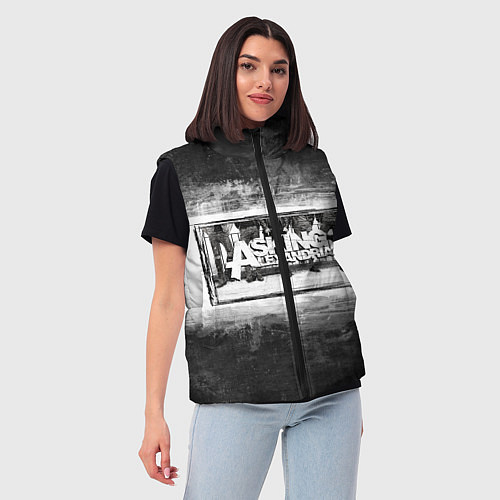 Женский жилет Asking Alexandria / 3D-Светло-серый – фото 3