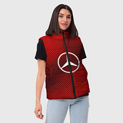 Женский жилет Mercedes: Red Carbon, цвет: 3D-черный — фото 2