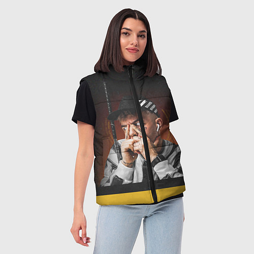 Женский жилет Allj: Off White / 3D-Красный – фото 3