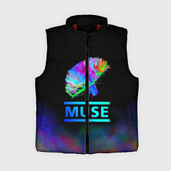 Женский жилет Muse: Neon Flower, цвет: 3D-красный