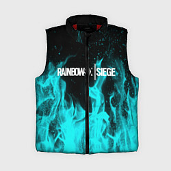 Женский жилет R6S: Turquoise Flame, цвет: 3D-красный