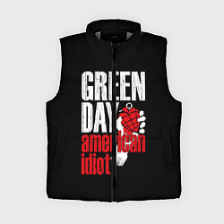 Женский жилет Green Day: American Idiot, цвет: 3D-светло-серый
