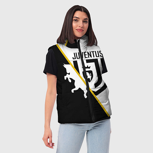 Женский жилет FC Juventus: Football Point / 3D-Черный – фото 3