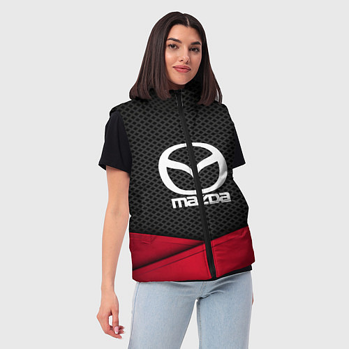 Женский жилет Mazda: Grey Carbon / 3D-Черный – фото 3