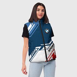 Женский жилет BMW SPORT, цвет: 3D-красный — фото 2