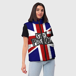Женский жилет Sex Pistols UK, цвет: 3D-черный — фото 2
