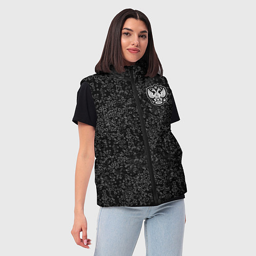 Женский жилет Russia 2022 Digital / 3D-Черный – фото 3
