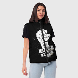 Женский жилет За себя и за Сашку, цвет: 3D-черный — фото 2