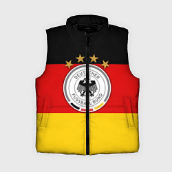 Женский жилет Немецкий футбол, цвет: 3D-черный