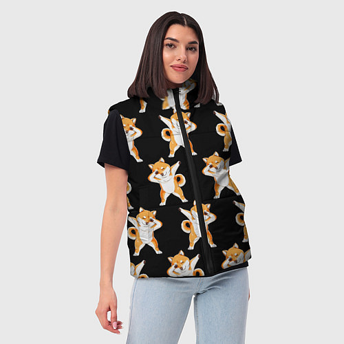 Женский жилет Foxes Dab / 3D-Черный – фото 3