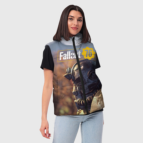 Женский жилет Fallout 76 / 3D-Черный – фото 3