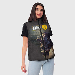 Женский жилет Fallout 76, цвет: 3D-светло-серый — фото 2