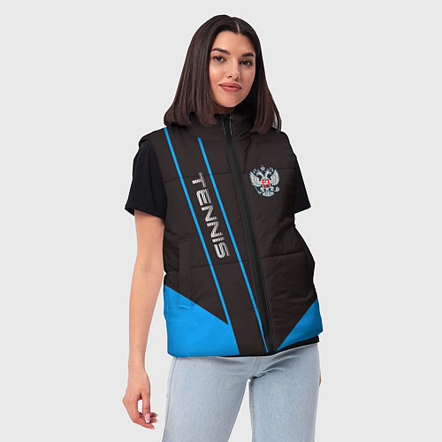 Женский жилет Tennis: Russian Style / 3D-Черный – фото 3
