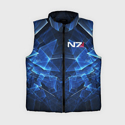 Женский жилет Mass Effect: Blue Armor N7, цвет: 3D-черный