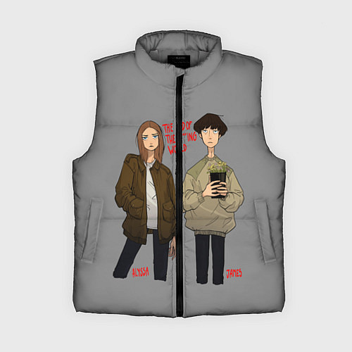 Женский жилет End of the f*cking world / 3D-Светло-серый – фото 1