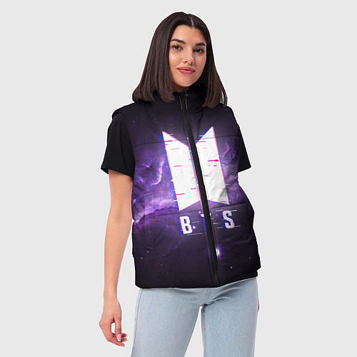 Женский жилет BTS: Violet Space / 3D-Красный – фото 3