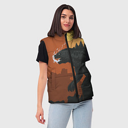 Женский жилет Godzilla: Monster Smoke, цвет: 3D-черный — фото 2