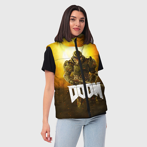 Женский жилет DOOM: Soldier / 3D-Черный – фото 3