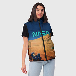 Женский жилет NASA on Mars, цвет: 3D-красный — фото 2